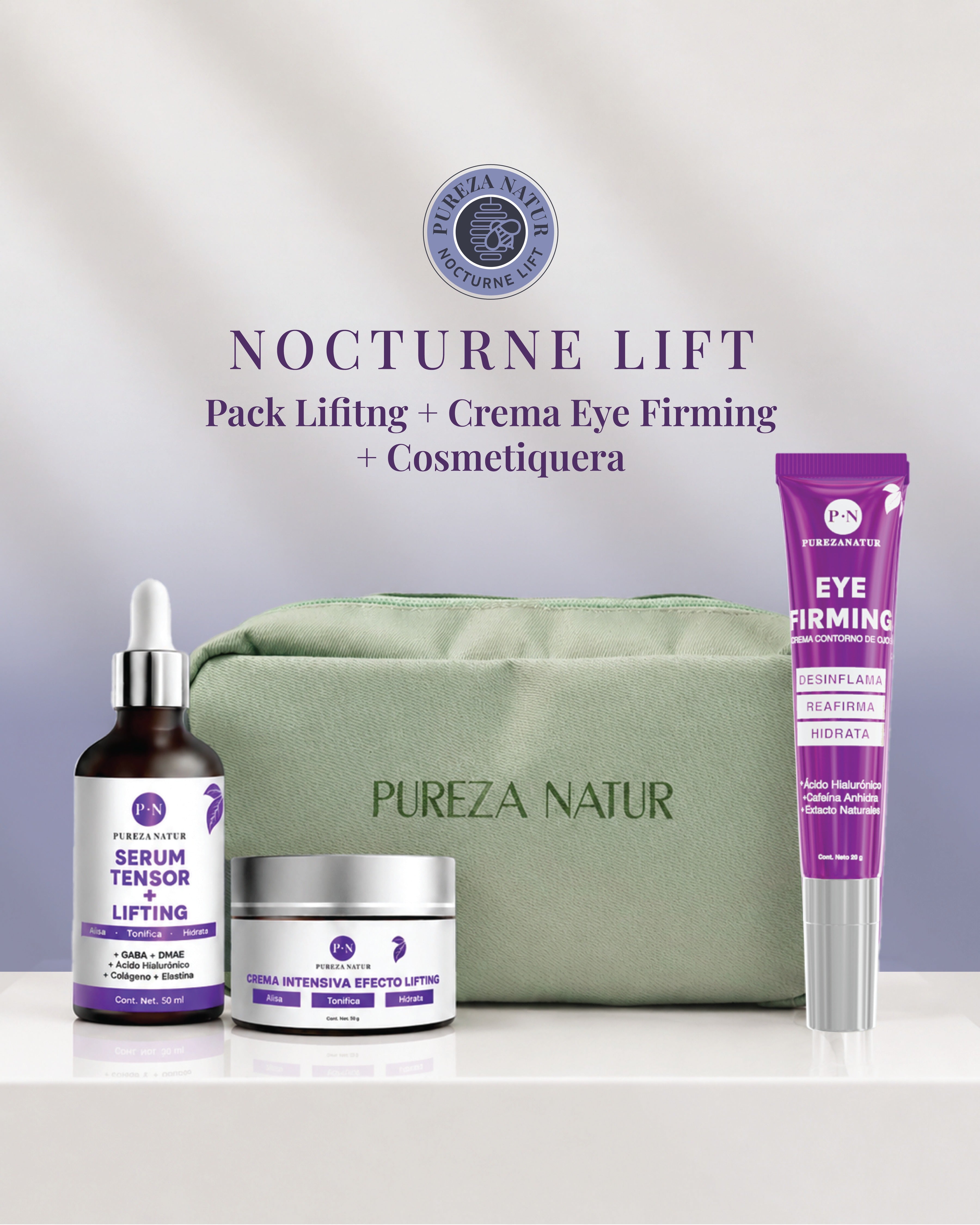 Kit Nocturne Lift — Efecto Tensor + Contorno de Ojos