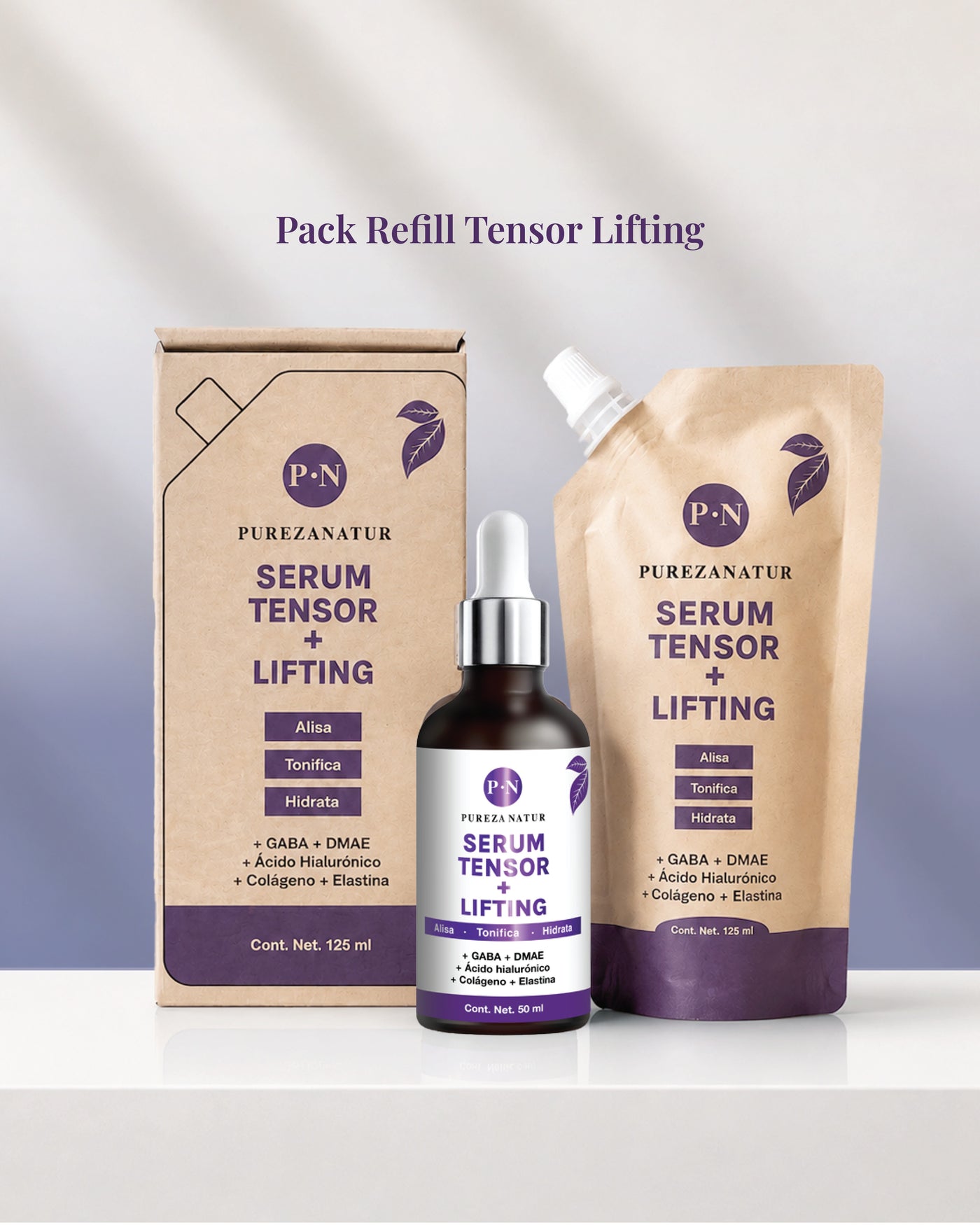 Antiedad Rellena — refill Serum Tensor + Lifting 125 ml Pureza Natur